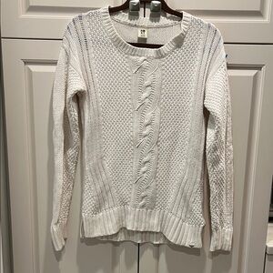 Roxy Women’s off White Cotton Sweater size large